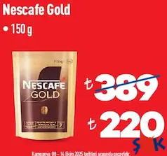 NESCAFE GOLD KAHVE 150 G fiyat ve kampanya bilgisi